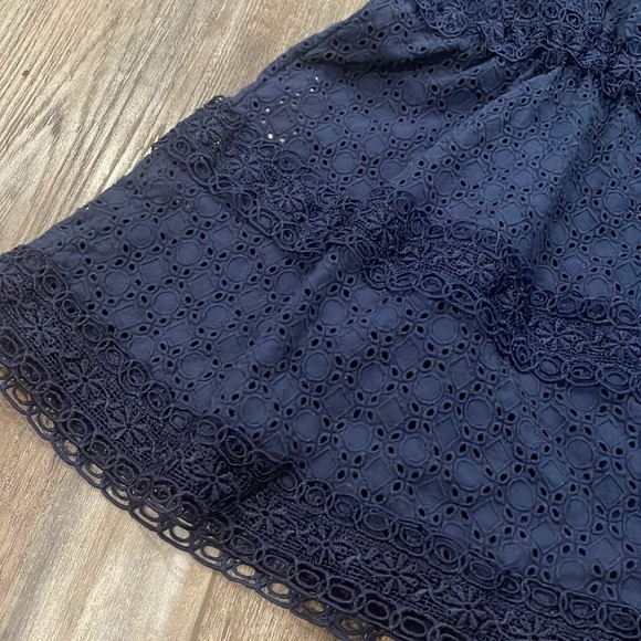 OndadeMar Navy Eyelet Coverup size 12 - Picture 2 of 7